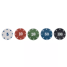 Malatec Kompletná pokerová súprava TEXAS s 200 žetónmi, zelenou hracou podložkou a pevnou krabicou
