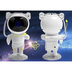 Izoxis Astronaut LED Star Projektor s diaľkovým ovládaním a nastaviteľným uhlom premietania