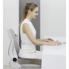 Malatec Ortopedický vankúš na stoličku , biely/sivý, PP + TPR, 46 x 36 x 11 cm