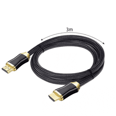 Izoxis HDMI 2.1 kábel 8K 60Hz, 4K 120Hz, dĺžka 3 m, kovová konštrukcia