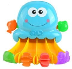 Iso Trade Pestrofarebná hračka na plávanie - šmykľavka s chobotnicou, vodopádom a pohyblivými prvkami, 27x5,5x30 cm