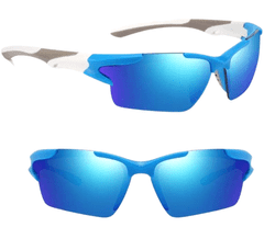 Camerazar Univerzálne cyklistické zrkadlové športové okuliare, čierne, odolné proti poškriabaniu, s UV ochranou