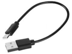 Kaminer Plazmový zapaľovač USB, odolný voči poveternostným vplyvom, s flexibilným ramenom a LED diódou, čierny/strieborný