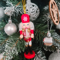 Ruhhy Drevené vianočné dekoratívne figúrky Luskáčikov - 5 ks, viacfarebné, 13x4 cm
