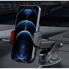 Xtrobb Držiak telefónu do auta, čierny plast, 360° rotácia, pre smartfóny s uhlopriečkou 4-7 palcov