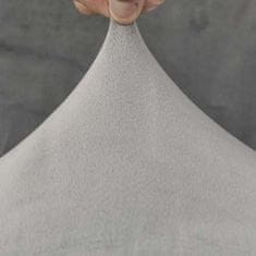 Ruhhy Univerzálny poťah na stoličku, sivý zamatový polyester, 35 x 40 x 10 cm