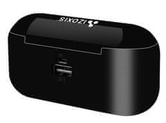 Izoxis Bezdrôtová náhlavná súprava Bluetooth S16154 s powerbankou 2000 mAh, dotykové ovládanie, dosah 10 m