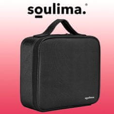 Soulima Organizér na kozmetiku , čierny, materiál 1680D oxford/PVC/EVA, rozmery 26x9x28 cm