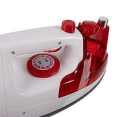 Kruzzel Detská sada domácich spotrebičov 3 v 1: práčka, žehlička a vysávač, biela/červená, plast