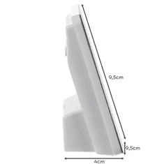 Ruhhy Teplomer/vlhkomer 19161 s LCD displejom, čiernobiely, plast/kov, 9,5x9,5x4 cm