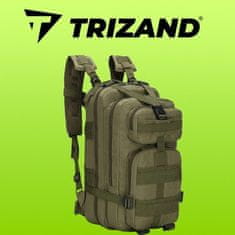 Trizand Vojenský batoh XL, zelený, nylon/polyester 600D, objem 38l