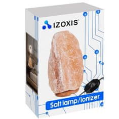 Izoxis Soľná lampa/ionizátor 3-5 kg s nastaviteľnou intenzitou svetla, oranžová, 12x23 cm