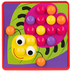 Kruzzel Vzdelávacia mozaika pre deti, viacfarebná, plast, 25,5 x 25,5 x 4 cm