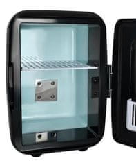 Ruhhy Prenosná turistická chladnička 4 l, čierna, s funkciou ohrevu a chladenia, kompaktný dizajn