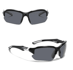Camerazar Pánske športové slnečné okuliare s polarizáciou, čierne, plastové