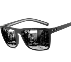 Camerazar Športové polarizačné slnečné okuliare Universal v čiernej farbe pre mužov, štýl nerdy