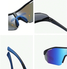 Camerazar Pánske veľké zrkadlové slnečné okuliare , polarizované, športový dizajn