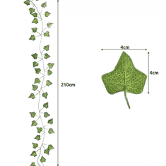 Gardlov Umelý brečtan 50,4 m, zelený, 81 listov