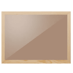 Malatec Rám z borovicového dreva na kosoštvorcové obrazy 30x40 cm, s plexisklom a HDF doskou, možnosť vertikálneho a horizontálneho zavesenia