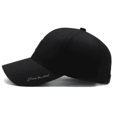 Camerazar Univerzálna baseballová čiapka pre mužov a ženy, čierna, jedna veľkosť