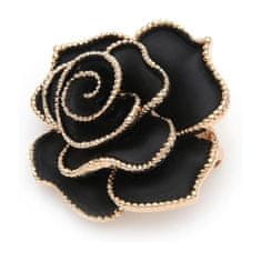 Flamenco Mystique Elegantná ozdobná brošňa CRYSTAL ROSE BZ119, kryštály, 3,5 cm x 3,5 cm, bez niklu a chrómu