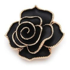 Flor de Cristal Flamenco Mystique Elegantná ozdobná brošňa CRYSTAL ROSE BZ119, kryštály, 3,5 cm x 3,5 cm, bez niklu a chrómu