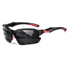 Camerazar Pánske športové slnečné okuliare s polarizáciou, čierne, odolné proti poškriabaniu, ochrana UV400