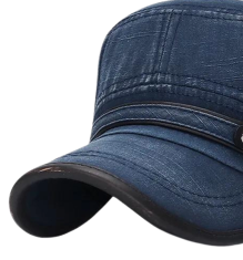 Camerazar Pánska džínsová čiapka Retro vo vintage štýle, modrá, typ Patrol