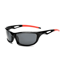 Camerazar Univerzálne čierne športové polarizačné okuliare na šoférovanie, odolné proti poškriabaniu, s UV ochranou
