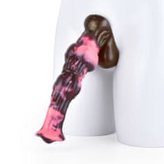 Xcock Dlhé silikónové dildo s konskými semenníkmi, veľké, s prísavkou