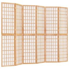 Vidaxl Skladací paraván so 6 panelmi japonský štýl 240x170 cm