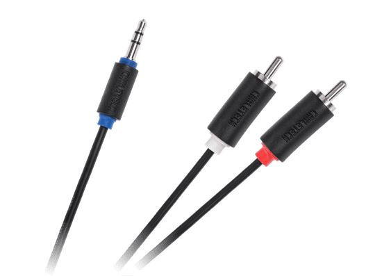 Cabletech Jack kábel 3,5-2RCA 3m Cabletech štandard