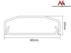 Maclean MC-694 W 42999 Káblový maskovací pás 60x20x250mm plastový systém