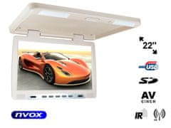 slomart Stropný závesný LCD monitor 22-palcový LED USB SD IR FM... (NVOX RF2289U BE)