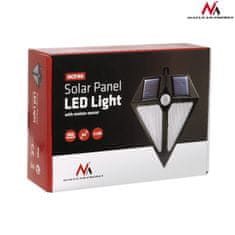 Maclean Maclean LED lampa, Solar, Nástenná, S pohybovým senzorom, 6 LED, 2x solárna, MCE168