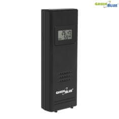 GreenBlue Bezdrôtová IN/OUT meteostanica teplota vlhkosti barometer USB nabíjačka GreenBlue GB145 čierna