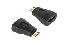 Cabletech HDMI konektor, pozlátená mini HDMI zásuvka-zástrčka