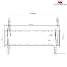 Maclean Maclean TV držiak, max vesa 600x400, 37-70", 55kg, MC-605N