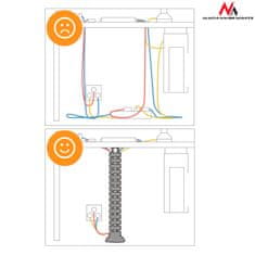 Maclean Organizér na káble/kryt na stôl Maclean, 75 cm, čierny, MC-768 B