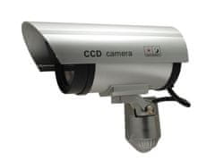 CE Dummy tube kamera, IR LED, strieborná, IR1100S