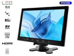 slomart 10-palcový HD LED monitor s HDMI VGA AV 12V 230V