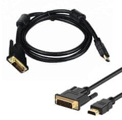 slomart HD8 HDMI kábel 19pin-dvi 2m zlatý