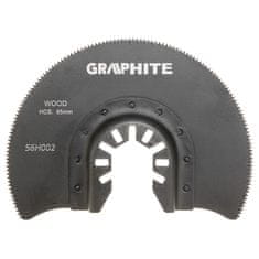 Graphite HCS polkruhový pílový kotúč na drevo, 85 mm