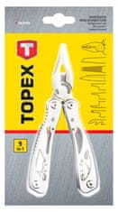 Topex Multifunkčný nástroj, strieborný, sada 9 prvkov