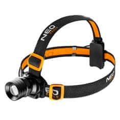 NEO Čelovka 250 lume, zoom, CREE XPE, 3xAAA