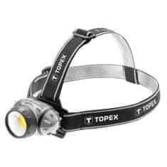 Topex 3W LED COB čelovka, 3xAAA