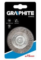 Graphite Drôtená kotúčová kefa so stopkou 75 mm, INOX