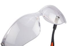 NEO Polykarbonátové bezpečnostné okuliare, biele sklá