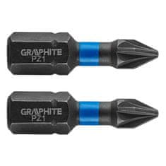 Graphite Nárazové bity PZ1 x 25 mm, 2 ks.