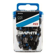 Graphite Nárazové bity PZ2 x 25 mm, 20 ks.